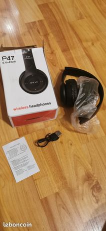 Casque avec fonctions Bluetooth FM MP3 et Micro SD Neuf