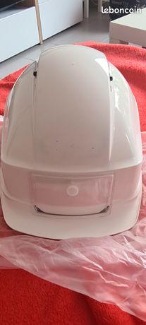Casque de chantier Iris 2 Auboueix avec lunette intégrée très bon état