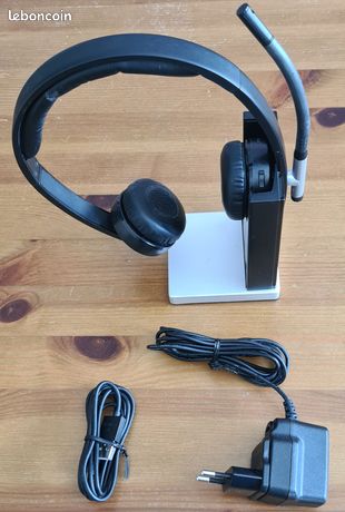 Casque sans-fil stéréo DECT Logitech H820e certifié réunions de visioconférence Teams & Zoom