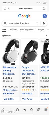 Casque steal series 7 arctis +