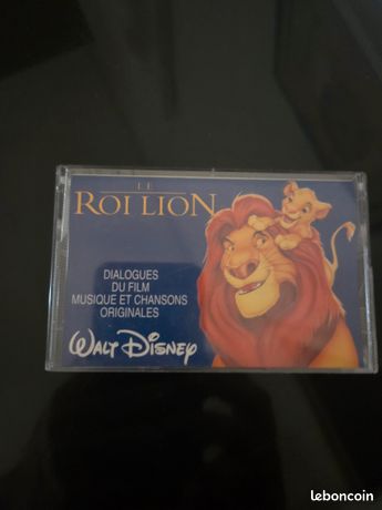 Cassette audio k7 "Le roi lion" film Walt Disney originale