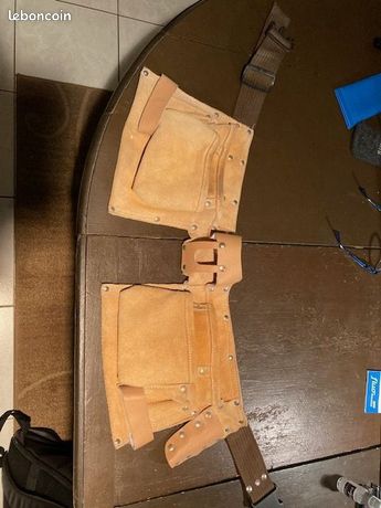 Ceinture porte-outils Tablier américain cuir avec ceinture 6 poches et 8 porte-accessoires