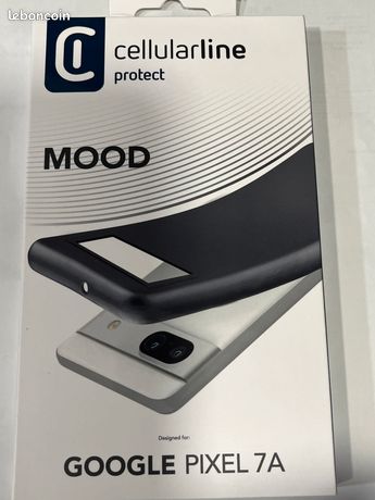 Cellularline coque de protection MOOD pour GOOGLE Pixel 7A-Noir