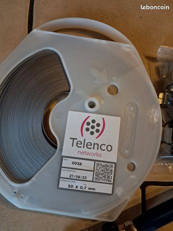 Cercleuse à cliquet pour feuillard metal et inox + 50m de feuillard inox 7/10