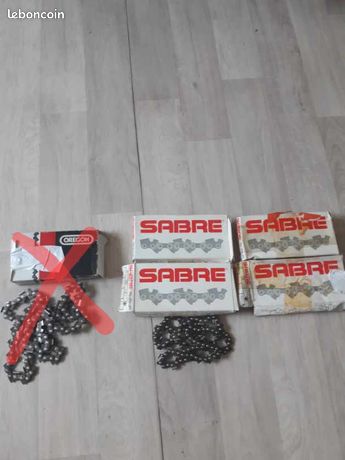 Chaîne de tronçonneuse sabre