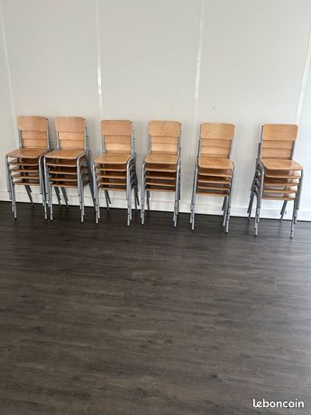 Chaise de bureau / d’école 15 (lot de 30 dispo 300)