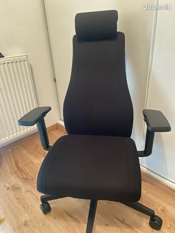 Chaise de bureau ergonomique noire - Très bon état