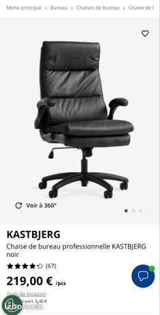 Chaise de bureau professionnelle noir
