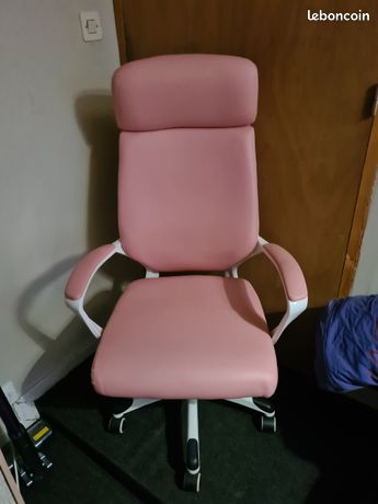 Chaise de bureau rose