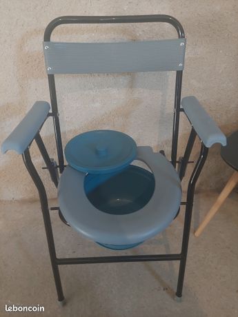 Chaise toilette pliante anti dérapante