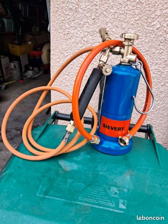 Chalumeau sievert et sa bouteille rechargeable et son raccord de remplissage