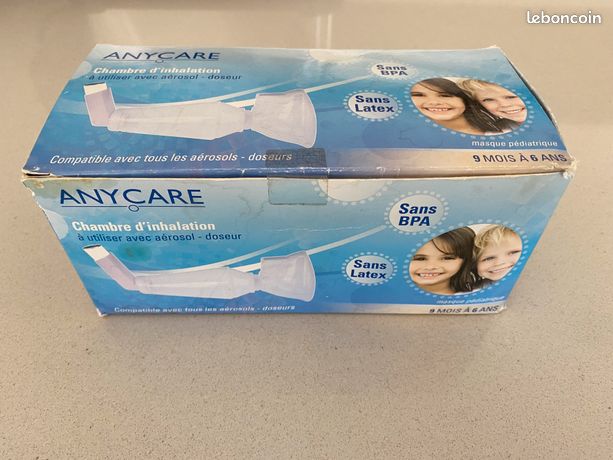 Chambre dinhalation Anycare sans BPA sans latex