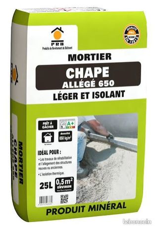 Chape mortier allégé
