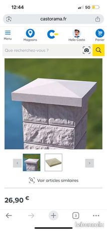 Chapeau de pilier 40x40