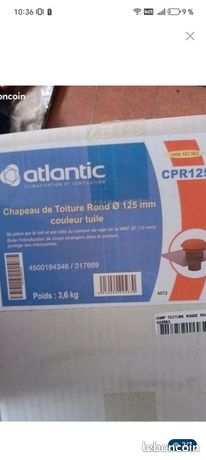 Chapeau de toiture diamètre 125