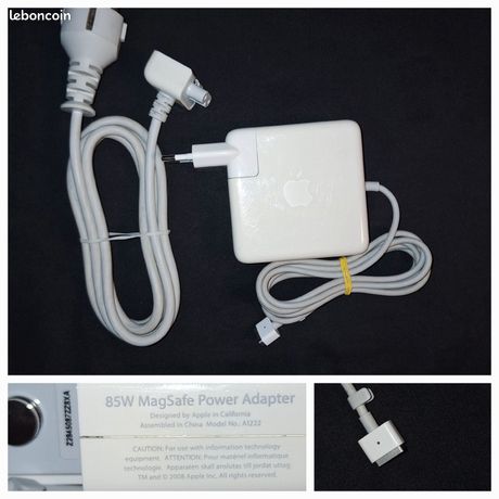 Chargeur Apple MagSafe 1 85W Authentique - Complet Original + rallonge Modèle A1222