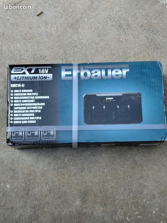 Chargeur double de batterie erbauer