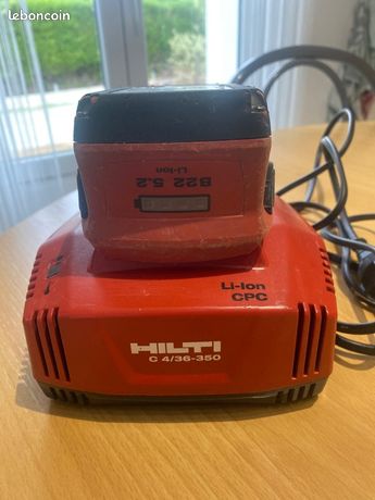 Chargeur Hilti C4/36-350 + une batterie Hilti B22 5.2