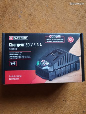 Chargeur Parkside 20v neuf jamais servi ni déballer