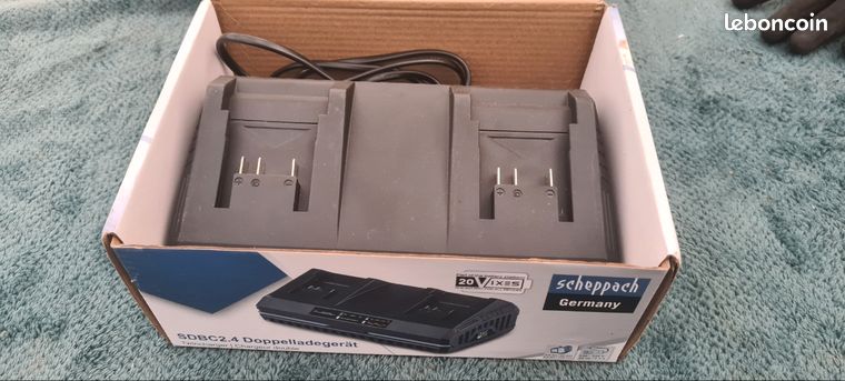 Chargeur rapide double scheppach