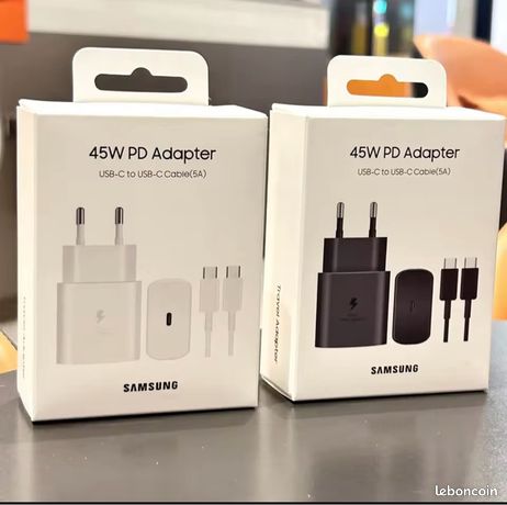 Chargeur Samsung / iPhone USB-C Rapide 45W Neuf