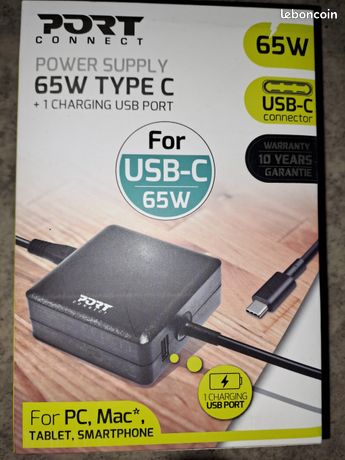 Chargeur usb-c Port connect port usb intégré