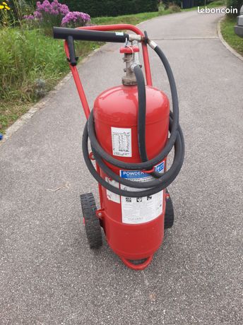 Chariot 50 kg poudre ABC extincteur