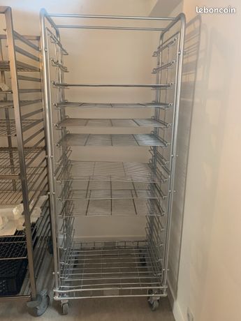 Chariot échelle pâtissière – 14 grilles fournies