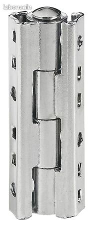 Charnière Universelle Hettich 50x10mm Laiton Chromé Blister 2pcs