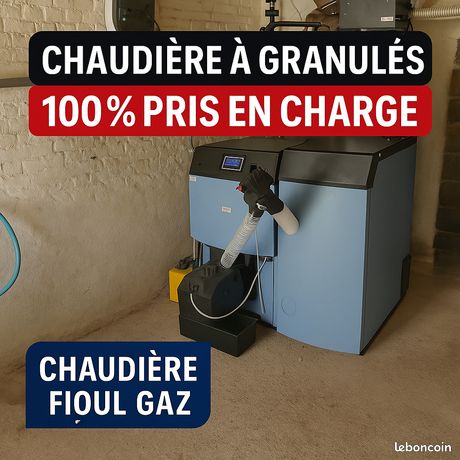 Chaudière à granulés 100% pris en charge
