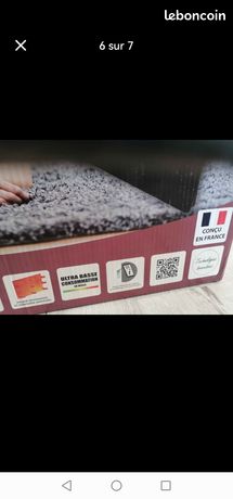 Chauffage à inertie céramique verre noir magique noir