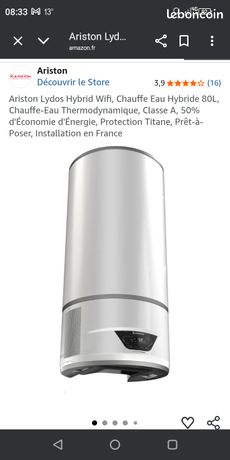 Chauffe eau thermodynamique