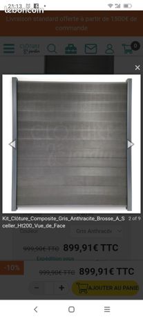 Cherche clôture en composite