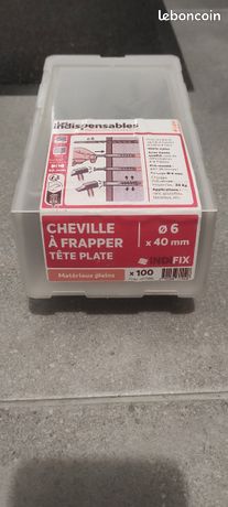 Cheville à frapper ø6 x 40mm