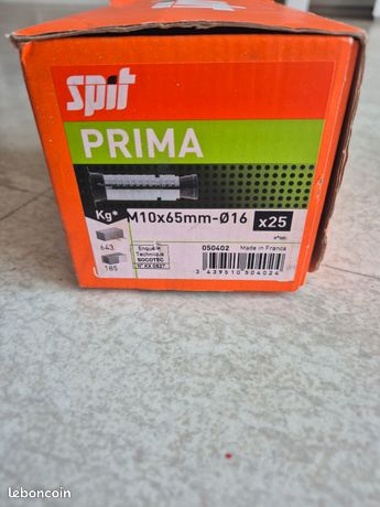 Cheville prima M10 16/10