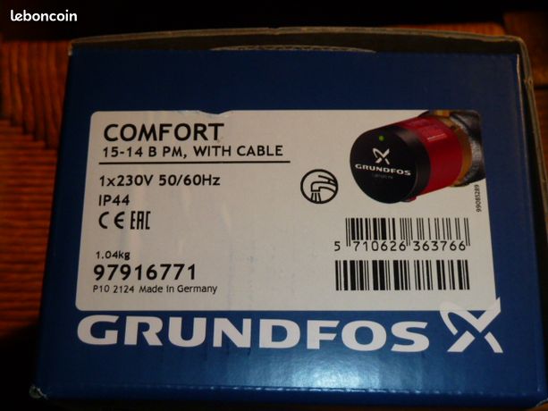 Circulateur grundfos eau chaude sanitaire