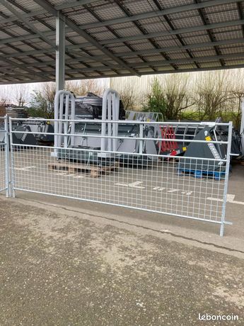 Claie ovin semi grillagé largeur 2m