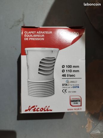 Clapet aérateur equilibrateur de pression Nicolle cep100