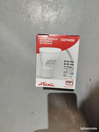 Clapet aérateur equilibrateur de pression Nicolle cep4050