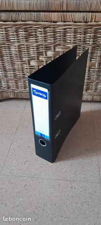 Classeur à levier A4 Dos 8 cms Noir