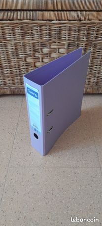 Classeur à levier A4 Dos 8 cms Parme