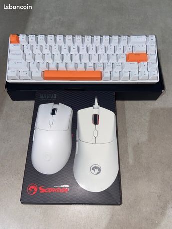 Clavier Mechanique + Souris 12k dpi