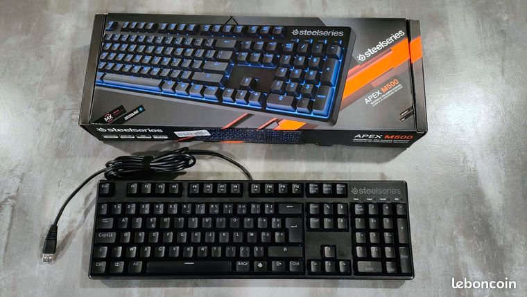 Clavier SteelSeries Apex M500 AZERTY Complet Cherry MX Red