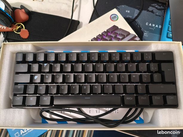 Clavier mécanique Ranked N60 nova 60% Hot Swap switch Gateron Brown