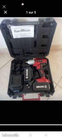 Clé à choc 36v 2 batterie 3.0 AHLivraison gratuite