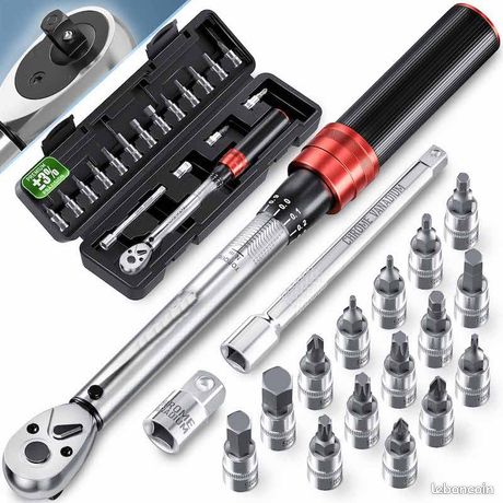 Clé dynamométrique 1/4" 1-25 NM 3% vélo moto gratuite