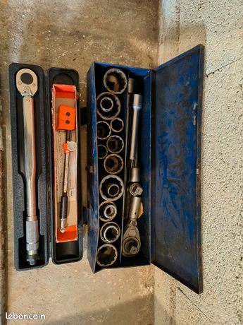 Clé dynamométrique-kit d'alesage-coffret douilles