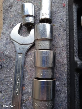 Clé plate mixte et douilles en pouces Facom