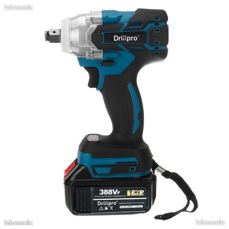 Clés a chocs tournevis électrique boulonneuse impact sans fil 1/2 + 1/4 COMPATIBLE MAKITA 18V + 2 batteries NEUF / PRO / livraison gratuite