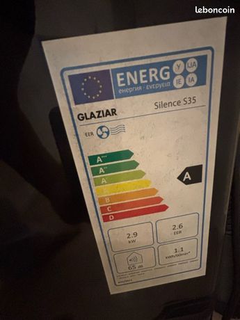 Climatiseur mobile Glaziar Silence S35 29 kW Classe A